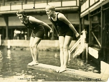 Image: Olympians Gwitha Shand and Violet Walrond