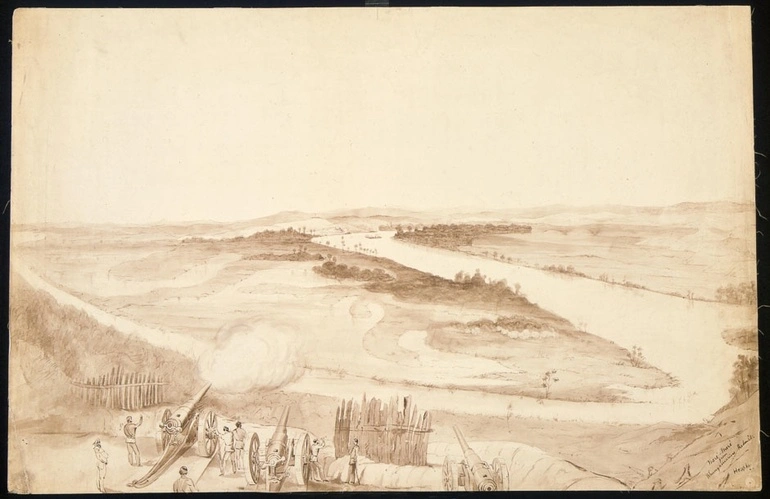 Image: Meremere from Whangamarino Redoubt