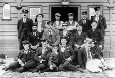 Image: Kingston railway staff and their moustaches