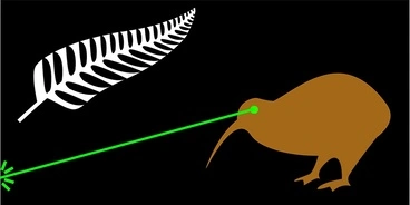 Image: Laser Kiwi flag