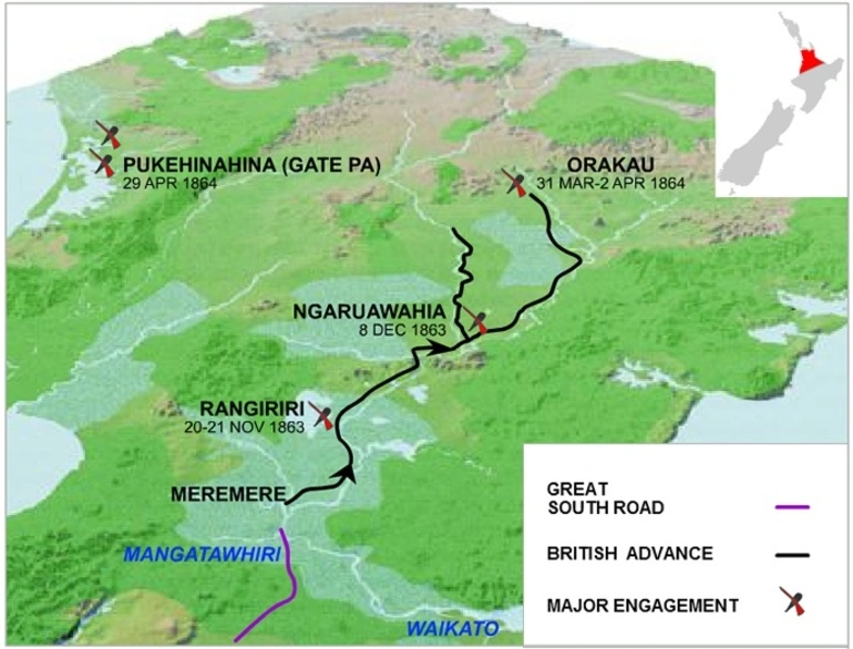 Image: Waikato War map