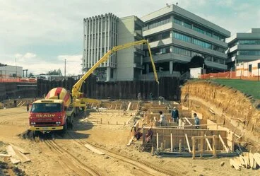 Image: G Block under construction, 1988