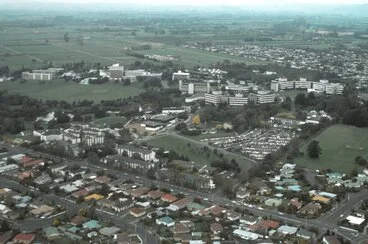 Image: Aerial view looking east, 1988