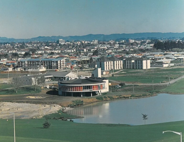 Image: Oranga in place next to lake