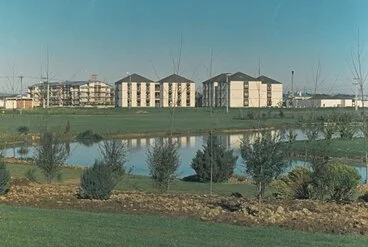 Image: Student Village and lake, 1969