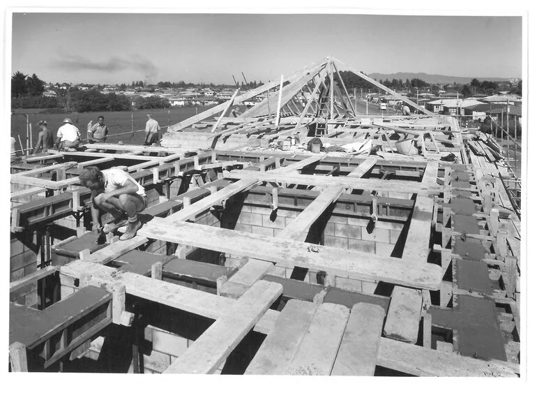 Image: Student Village roof under construction