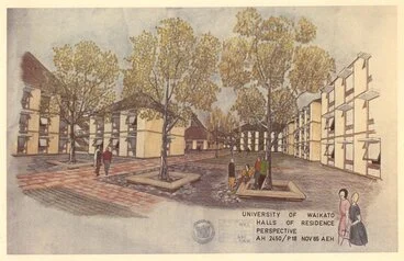 Image: Drawing of projected Student Village