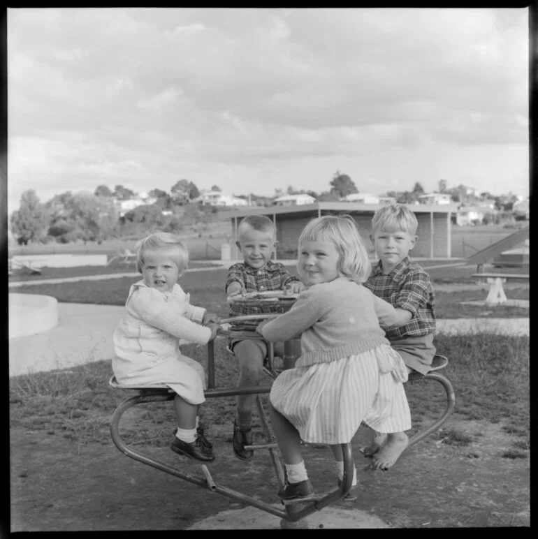 Image: Children play in Tauranga Memorial Park