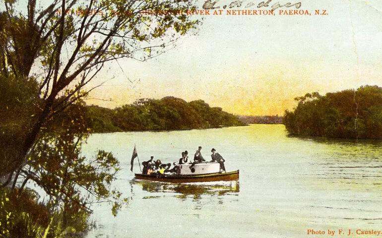 Image: On the Ohinemuri 1900s