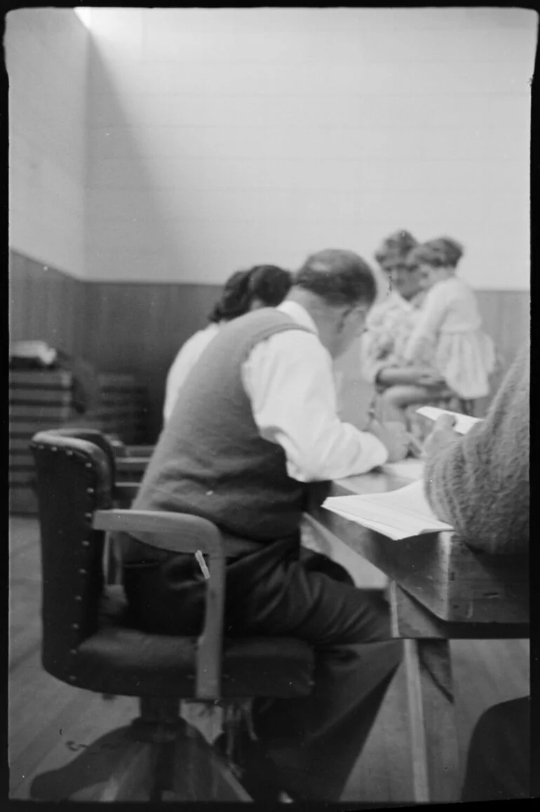 Image: Voting for Parliament. Te Puke