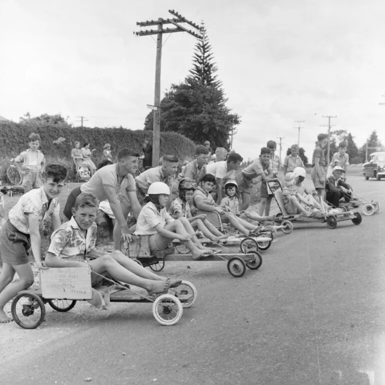 Image: Trolley derby, 1960