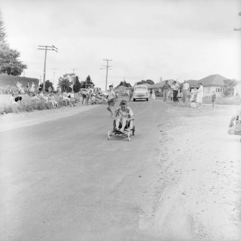 Image: Trolley derby, 1960