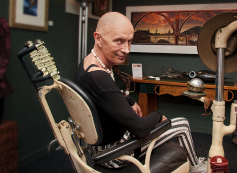 Image: Richard O'Brien at Lightwave Gallery