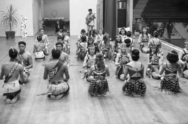 Image: Māori song & dance: stick game