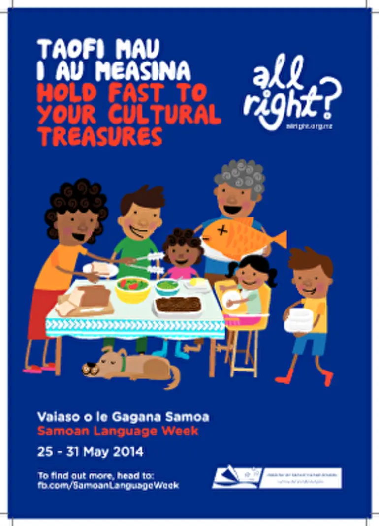 Image: All Right? Pasifika: Samoan Language Week Poster