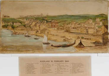 Image: Auckland in February 1844.