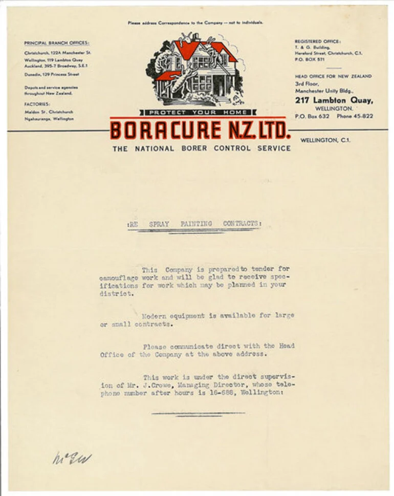 Image: Boracure New Zealand Limited letterhead