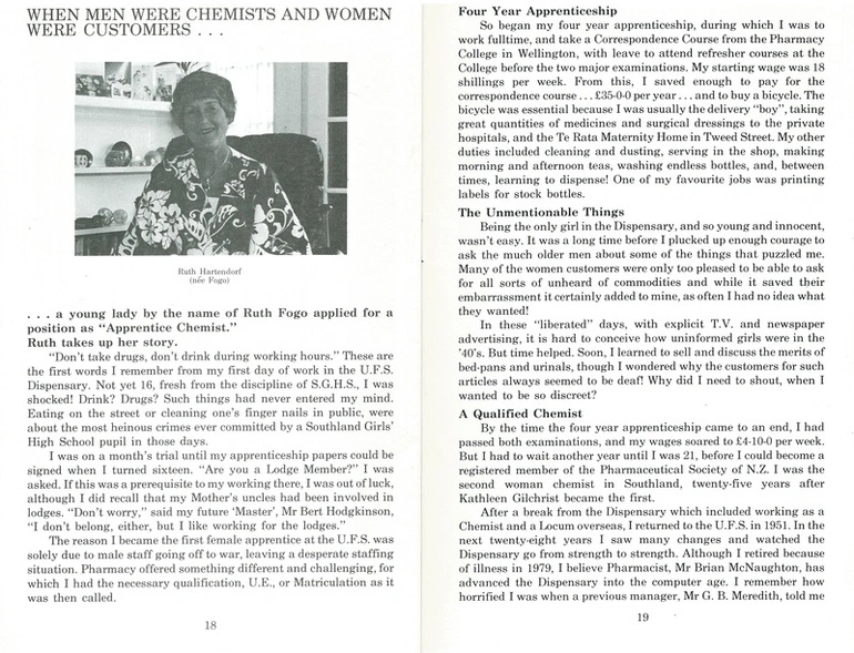 Image: Pills, Potions and Pharmaceutical Paraphernalia: 100 Years of Dispensing: The Invercargill United Friendly Societies’ Dispensary, Tay Street, Invercargill, 1884-1984