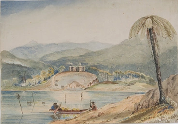 Image: Pawatanui, Rangihaiataís pah in 1846. 1849.