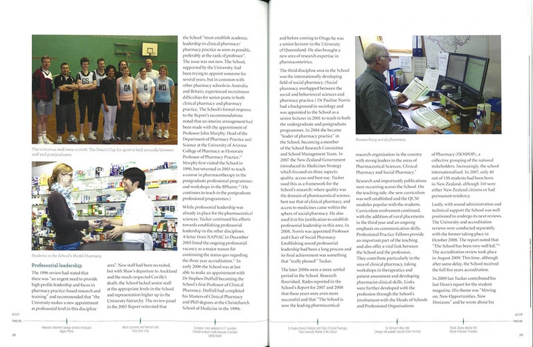 Image: Pharmacy at Otago: The First 50 Years - the School, the Profession and the People