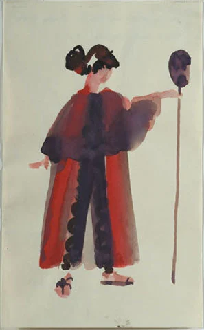 Image: The temptations of Œdipus by Baxter [costume design Ismene].