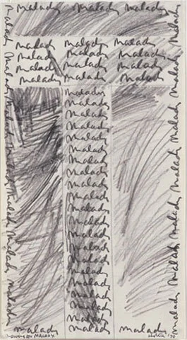 Working drawing for Malady. Image: Working drawing for Malady.