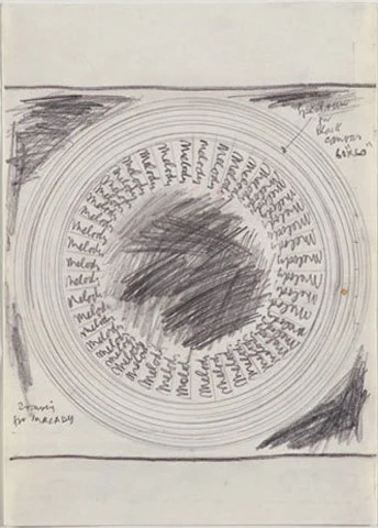 Working drawing for Malady. Image: Working drawing for Malady.