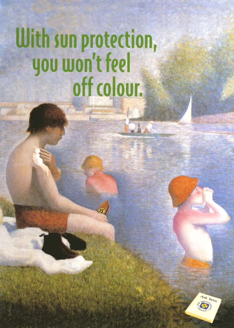 Image: Bathers by George Seurat