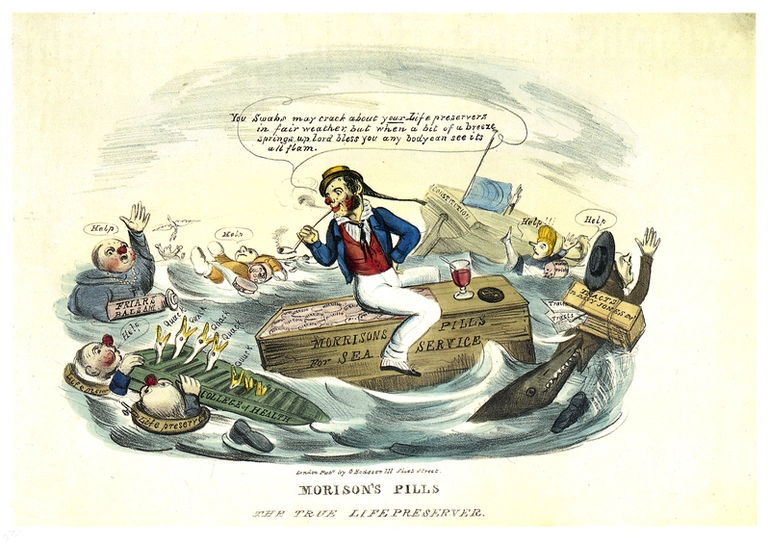 Image: The Bruising Apothecary: Images of Pharmacy and Medicine in Caricature