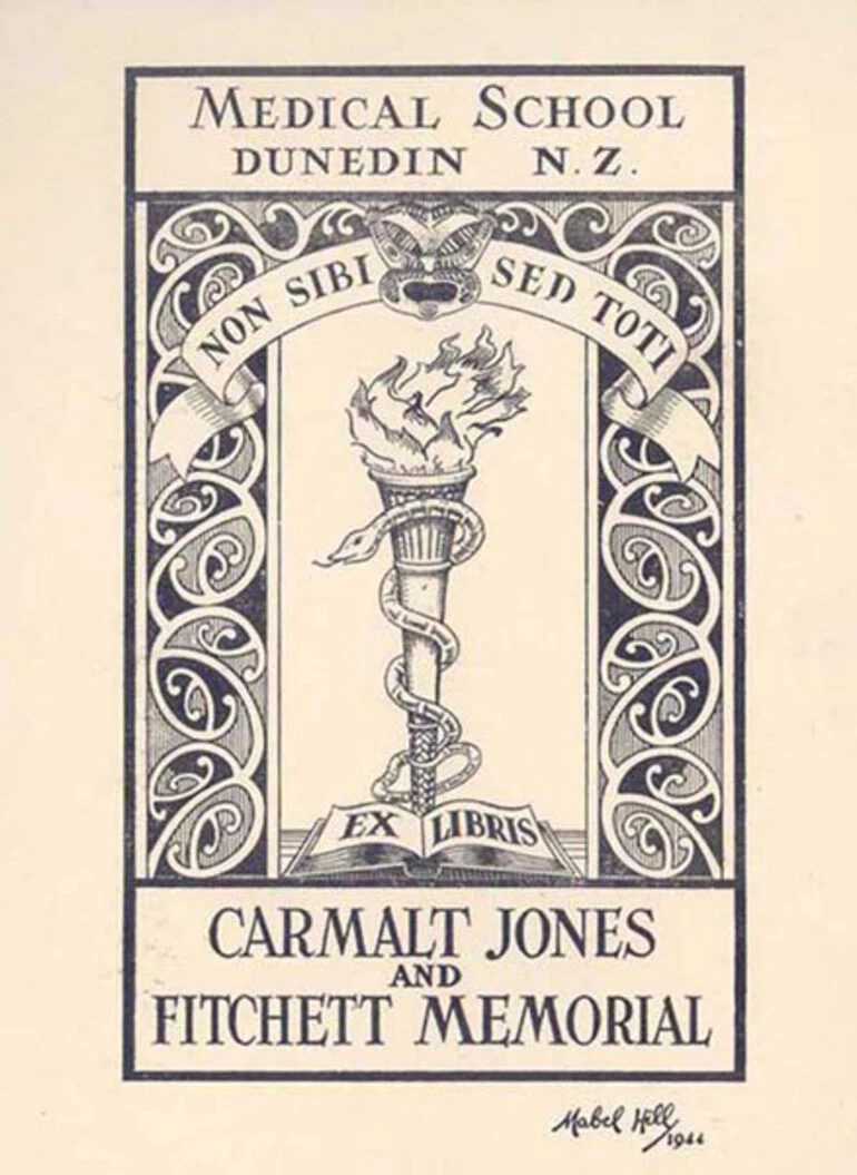 Image: Carmalt Jones and Fitchett Memorial bookplate.