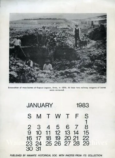 Image: Waimate Historical Society calendars, 1983 and 1985