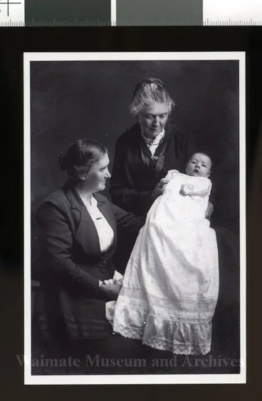 Image: Annie Bremner with baby Helen and Florence Vigers (Annie's mother).