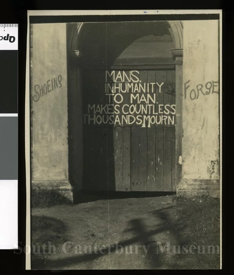 Image: [Joe Stewart's Blacksmith doorway]