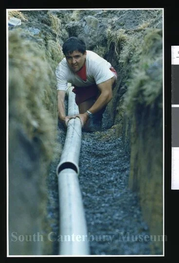 Plumber and drain layer Allan Derrett Image: Plumber and drain layer Allan Derrett