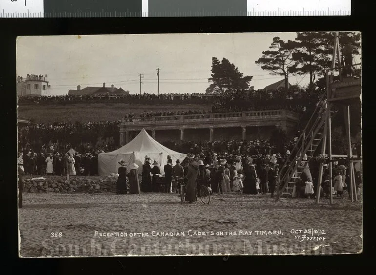 Image: Reception of the Canadian Cadets on the Bay Timaru