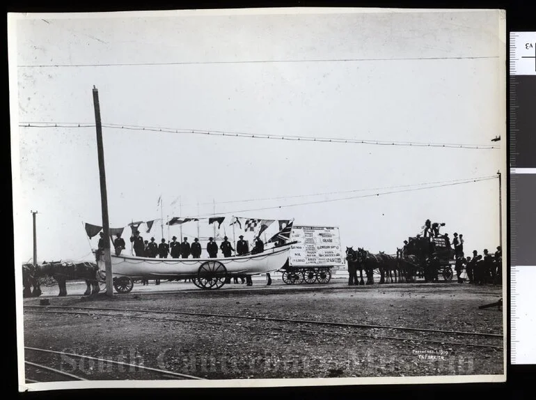 Image: Alexandra Lifeboat and crew, Jubilee Parade, Timaru