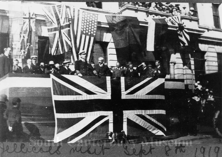Image: Admiral Jellicoe's visit to Timaru, 1919