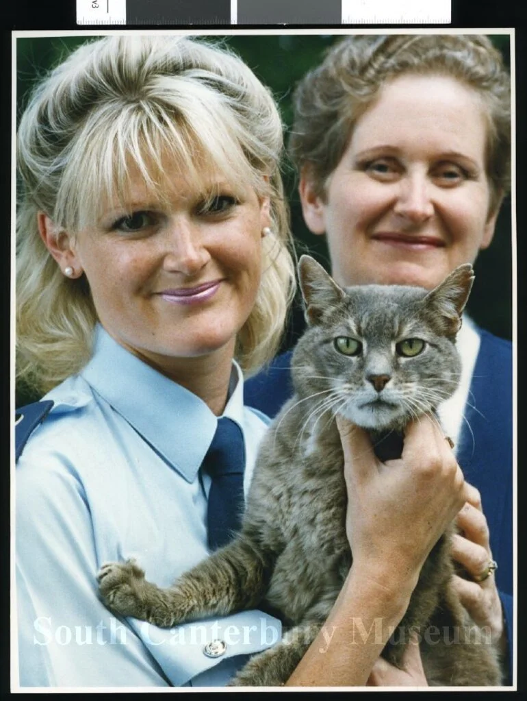 Image: Constable Lara Pomroy and Carroll Benge