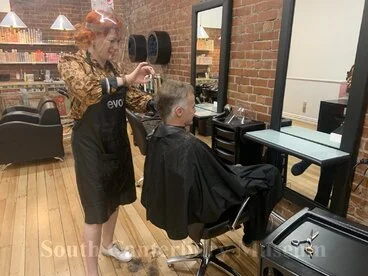 Philip Howe's haircut following Covid-19 lockdown, Timaru Image: Philip Howe's haircut following Covid-19 lockdown, Timaru