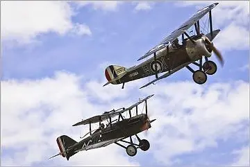 Sopwith Camel and S.E.5a fighter at Wings over Wairarapa 2009 : digital image Image: Sopwith Camel and S.E.5a fighter at Wings over Wairarapa 2009 : digital image
