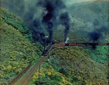 Train on Rimutaka Incline : digital image Image: Train on Rimutaka Incline : digital image