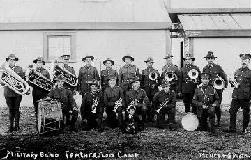 Military Band at Featherston Camp Image: Military Band at Featherston Camp
