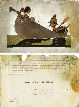 Christmas postcard, 1918 : digital image Image: Christmas postcard, 1918 : digital image