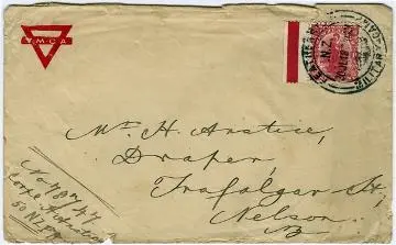 YMCA, Featherston Camp : envelope Image: YMCA, Featherston Camp : envelope