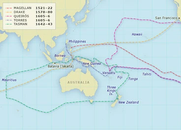 Image: Early Pacific journeys