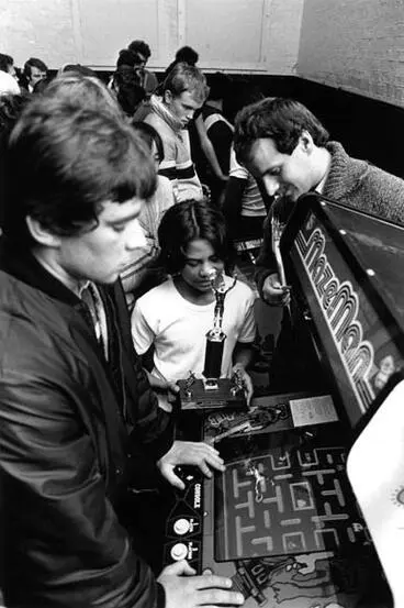 Image: Youth Aid space invaders contest, 1982