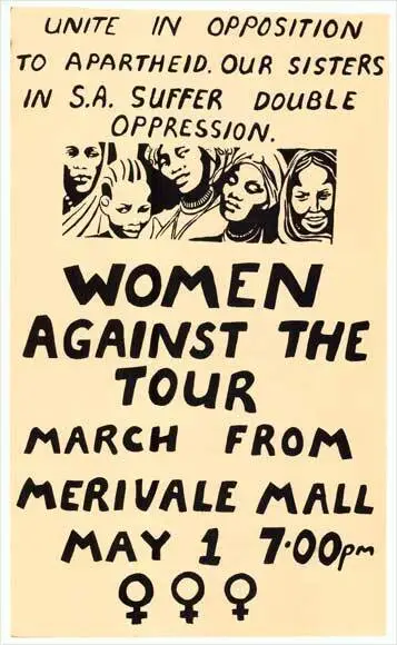 Image: Women against the 1981 tour