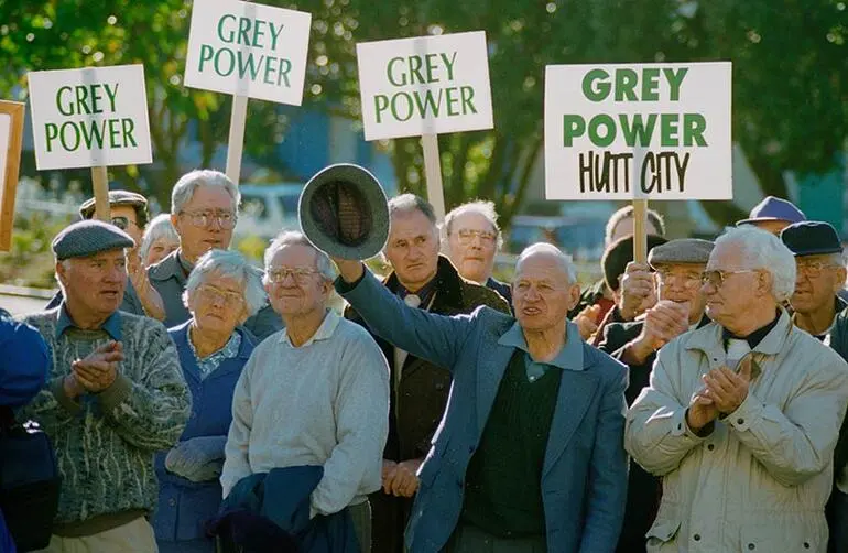 Image: Grey Power protest