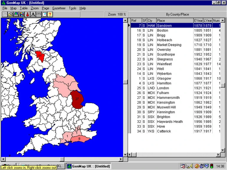 Image: Genealogical map