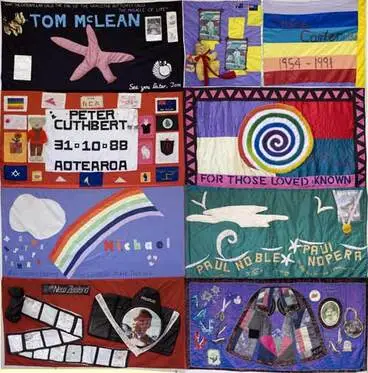 AIDS memorial quilts Image: AIDS memorial quilts